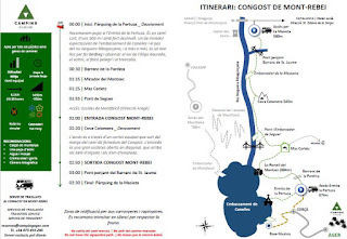 Plano del Congost del Mont Rebei.