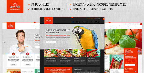 Love&Fight - Business PSD Theme