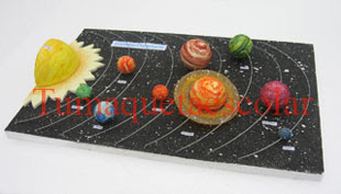 maqueta del sistema planetario solar