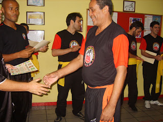 Fotos do exame de graduação
