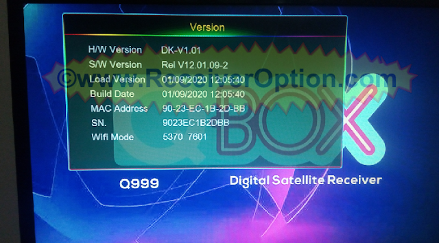QBOX Q999 1507G 1G 8M NEW SOFTWARE WITH FOREVER IKS OPTION
