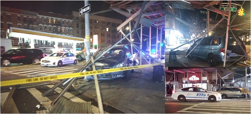 Un conductor  dominicano herido al estrellar minivan contra poste de electricidad en intersección del Alto Manhattan