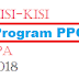 Kisi-kisi Program PPG IPA Tahun 2018