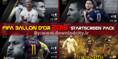 PES 2016 FIFA Ballon D’or 2015 StartScreen Pack By downlodcity