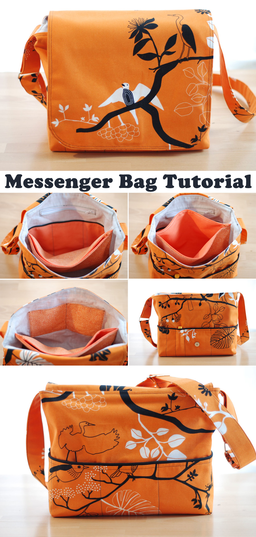 Messenger Bag Free Pattern & Tutorial.