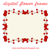 rose frame red