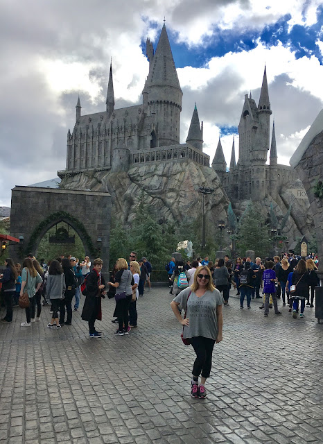 2017, 2018, reflection, Jamie Allison Sanders, Harry Potter World, Universal Studios