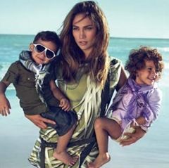 Jennifer Lopez Twins Gucci Ads