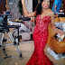 Dakore Akande Dazzles in Red 