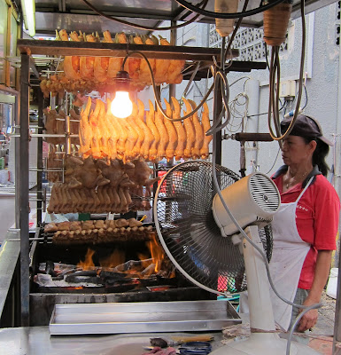 Chicken BBQ @ Meldrum Walk in Downtown Johor Baru, Malaysia