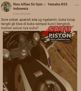 Penyebab dan Cara Mengatasi Tutup Tangki Motor Yang Tidak Dapat Dibuka