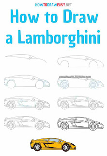 Lamboghini drawing adn sketches