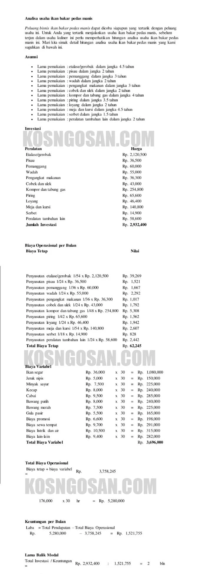 analisa seafood bakar serba 2000