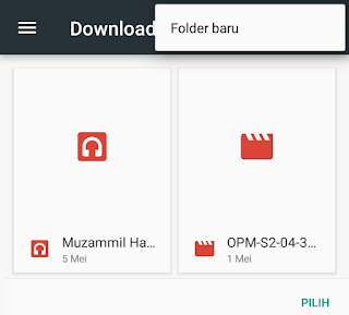 menentukan folder download