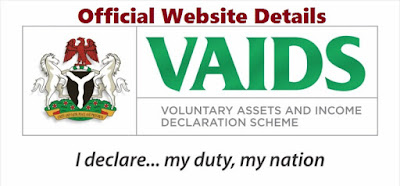 Voluntary Assets and Income Declaration Scheme (VAIDS) Form Online Portal