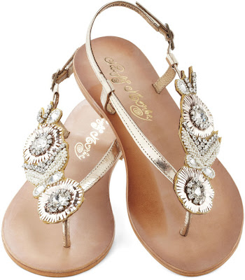 ... : Best jewel embellished flats that are perfect for a beach wedding