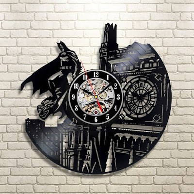 Vinyl Evolution Batman Dark Knight Wall Clock, Black