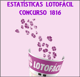 Estatísticas lotofácil 1816 análises das dezenas