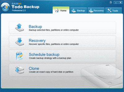 EASEUS Todo Backup Professional 2.5