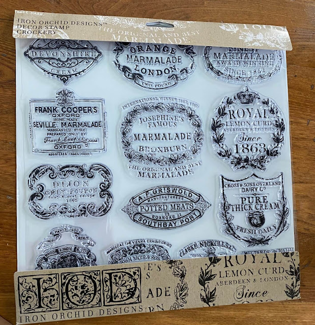 Photo of Iron Orchid Designs Crockery Decor Stamps.