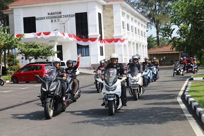 Peduli Warga Miskin , Wawako Mardison Apresiasi Komunitas NMAX Riders Sumbar