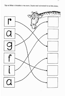 Atividades para alfabetização 