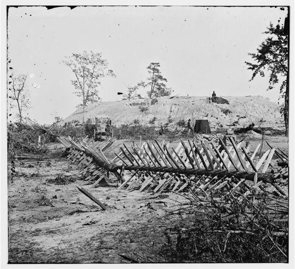 The Last Days of the Civil War in Atlanta: Confederate fortifications around Atlanta, Georgia, in 1864