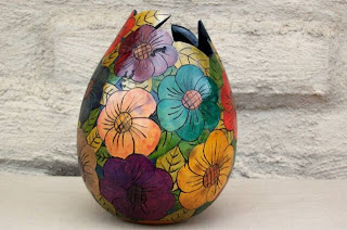 Big Flower Vase, Vase, Modern Vase, Handicraft Design, Handcraft