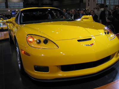 Yellow Chevrolet Corvette Z06