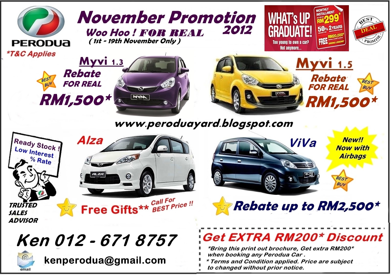 Perodua Promotion - Call 012-671 8757: Perodua November 