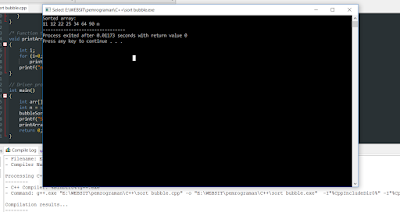 Contoh Program Sederhana Bubble Sort C++