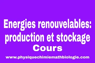 Cours de Energies renouvelables : Production et stockage PDF