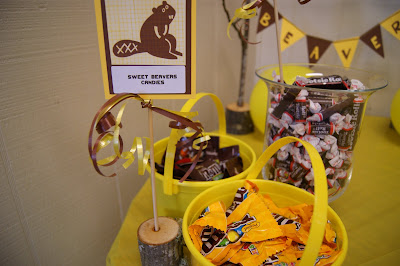 Beaver Party Decor and Snack Ideas @michellepaigeblogs.com