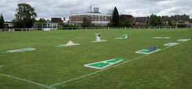 Pop-up minigolf at Kent Athletic Club in Luton. August 2020