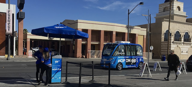  Las Vegas, DTLV, Downtown Las Vegas, self driving bus