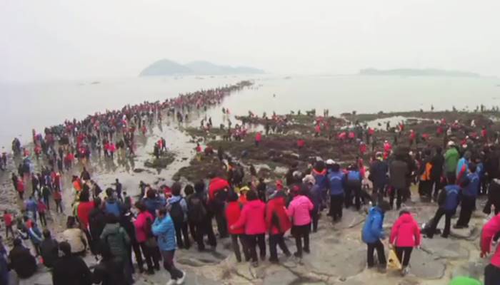 Fenomena Alam Laut Terbelah di Korea Selatan Serupa Kisah 