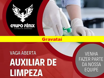 Grupo Fênix abre vagas para Auxiliar de Limpeza, porteiros e outros em Gravataí