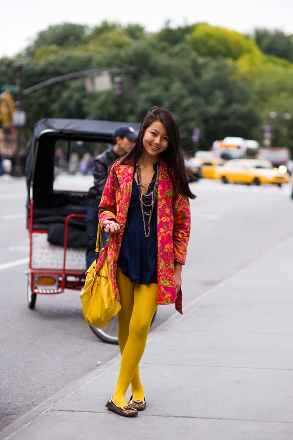 New York Street Style... Yellow