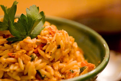 Fast Food Vegetarian on Ecogrl Cooks Vegetarian   Fast Food   Orzo With Feta And A Rose Sauce