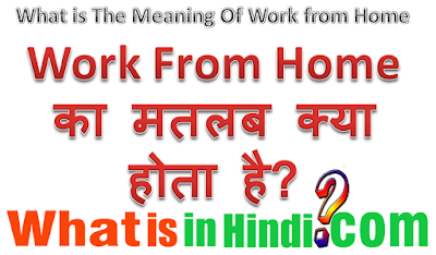 Work from Home का मतलब क्या होता है