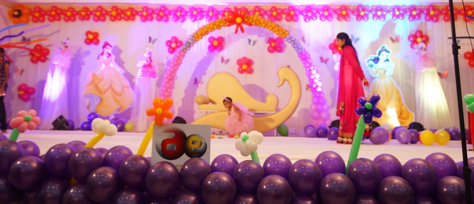 Aicaevents India  Princess Theme Birthday  Decorations 