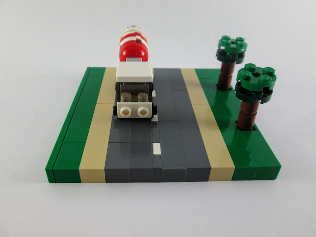 MOC LEGO Camião betoneira em micro escala