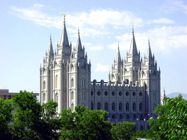 The Mormon Temple in Salt Lake City UT