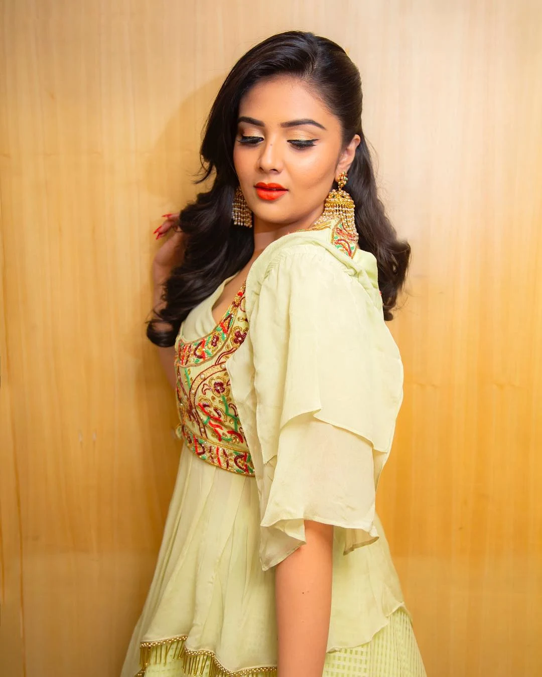 Actress Sreemukhi Photoshoot At Zee Cine Awards