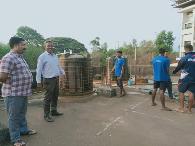 ಯುವ ಬ್ರಿಗೇಡ್ ನಿಂದ ಕುಡಿಯುವ ನೀರಿನ ಟ್ಯಾಂಕ ಸ್ವಚ್ಛತೆ