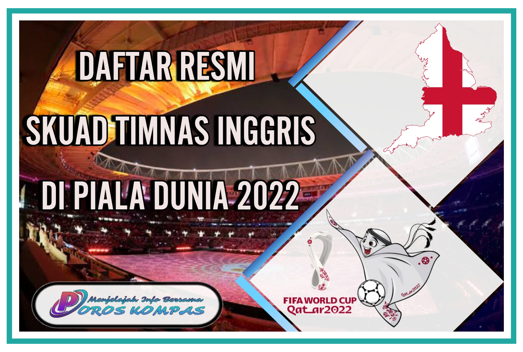 Daftar Resmi Pemain Timnas Inggris di Piala Dunia 2022