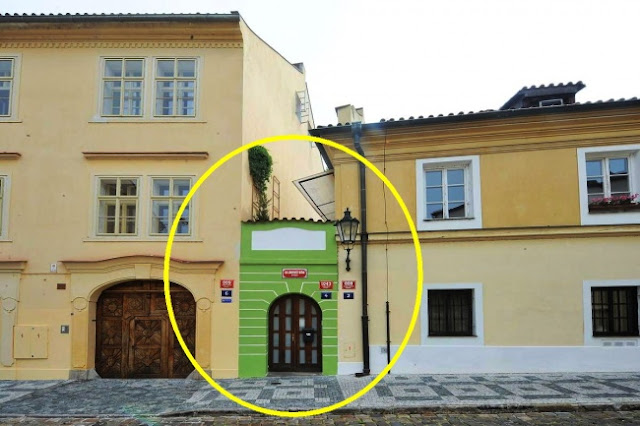 Salah satu rumah terkecil terletak di Praha