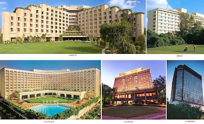 Vasant Continental, Siddharth, Maurya Sheraton, Hyatt Regency, Grand, Shangrila