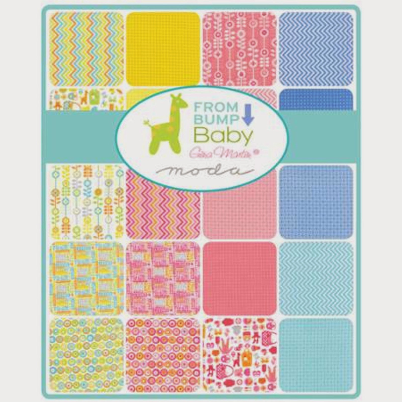 Moda FROM BUMP TO BABY Fabric by Gina Martin