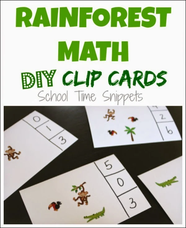 diy math clip cards